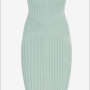 New with Tag, Express Ribbed Twist Back Short Sleeve Midi Sweater Dress. Size L